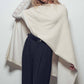 Raquel Asymmetrical Back Slit Knit Poncho