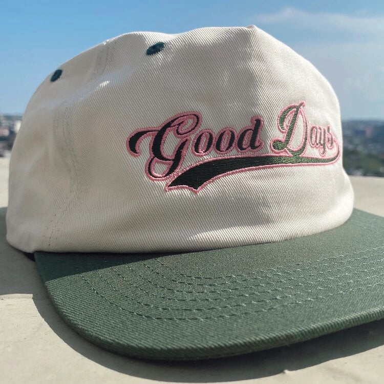 Good Days Varsity Hat - Salmon/Green