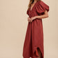 Madeline Midi Dress - Burgundy