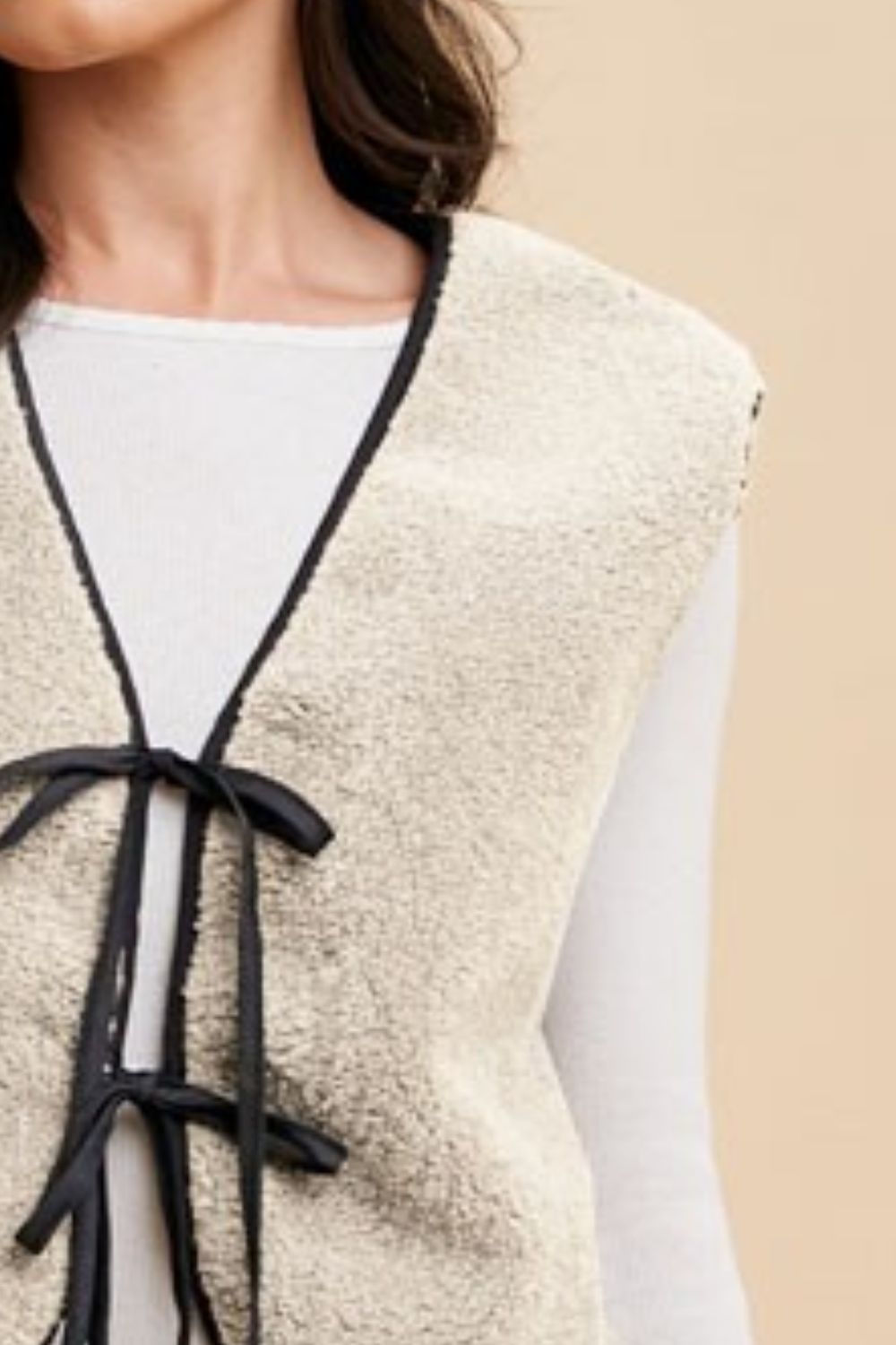 Maye Tie-Detail Vest