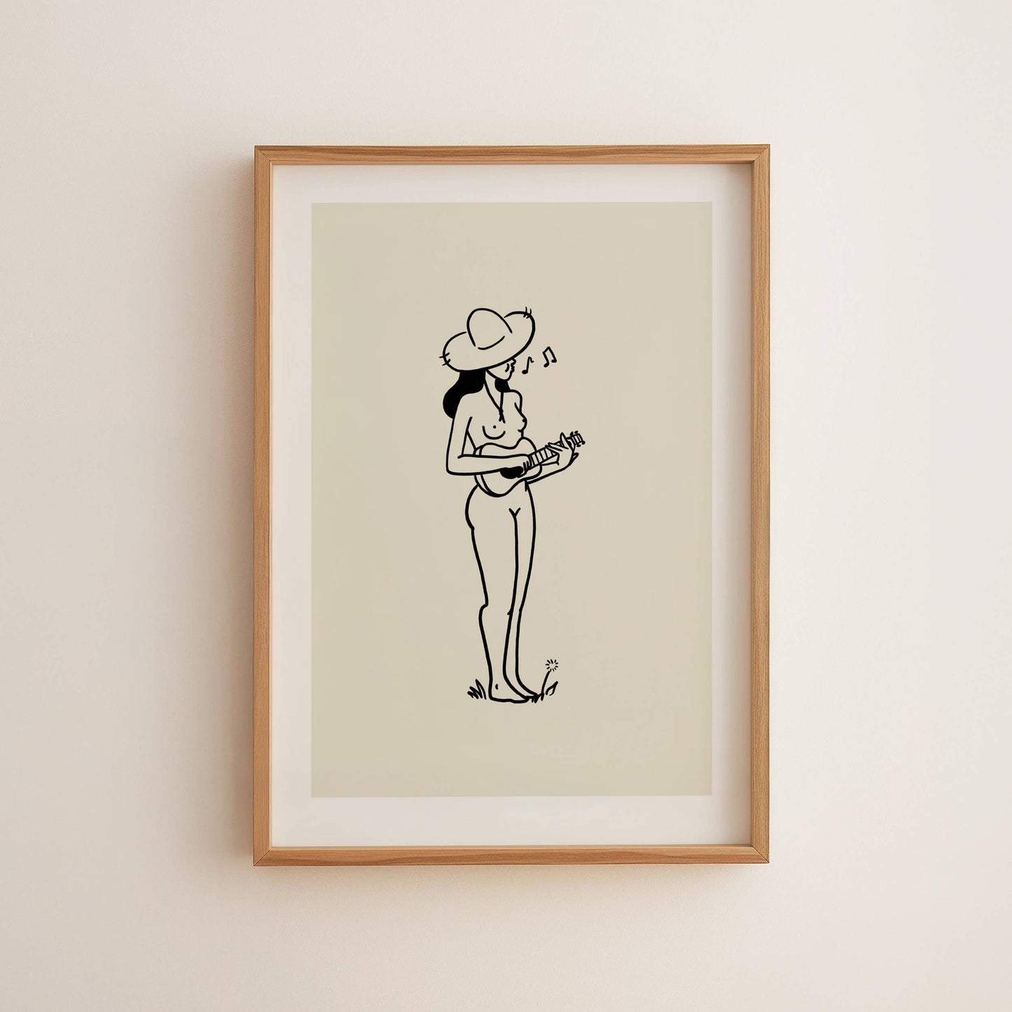Music Lover Coastal Inspired Minimal Art Print