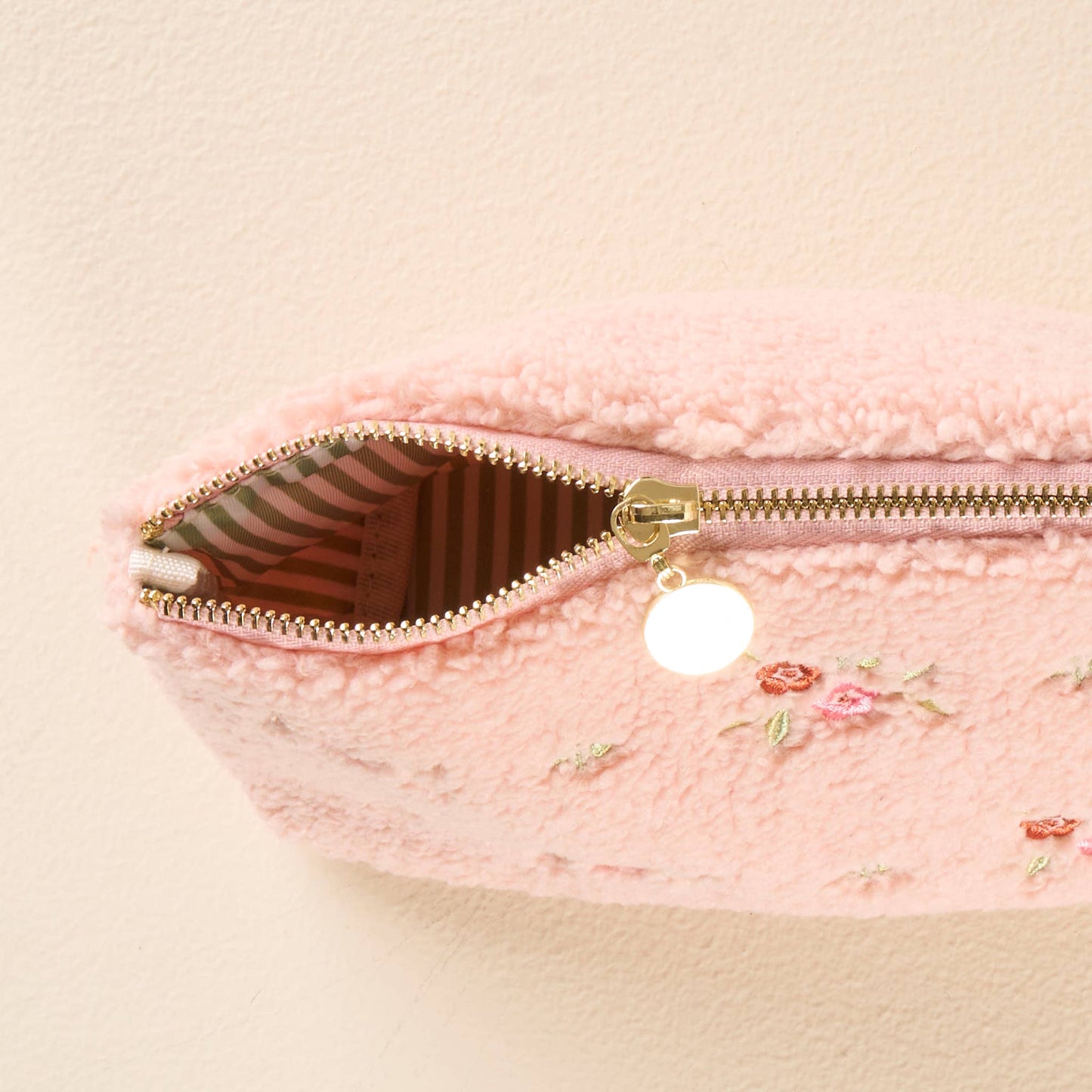 Teddy Pouch - Dainty Floral Pink