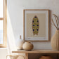 Beige Sea Garden | Surfboard Print