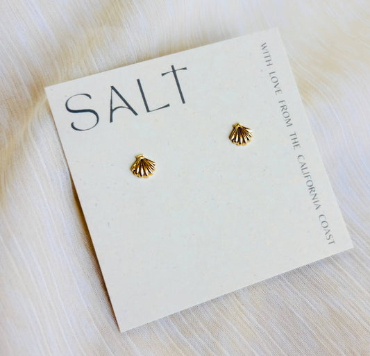 Seashell Studs - Gold