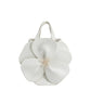 Monroe Ivory Flower Recycled Vegan Top Handle Bag