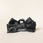 Satin Bow Claw Clip- Black