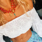 Orange Beaded Semiprecious Chips Necklace - Starfish