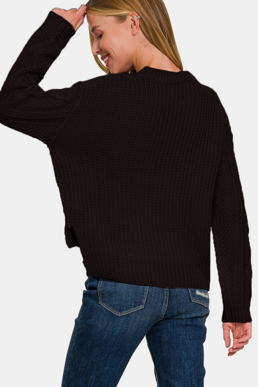 Alara Sweater with Side Slits