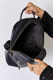 Sac à dos en cuir synthétique David Jones