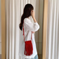 Madison Suede-Like Crossbody Bag w/Tassel
