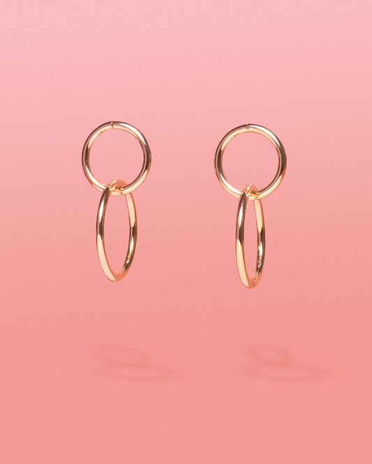 Chai Gold 2 Tier Hoops