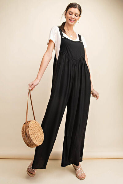 Rachel Wide Leg Overalls