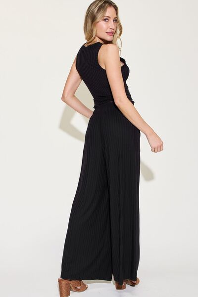 Stella Ribbed Tank and Wide Leg Pants Set